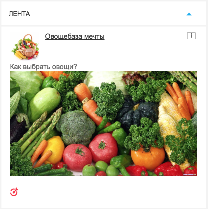 Нативные блоки в рекламной сети myTarget